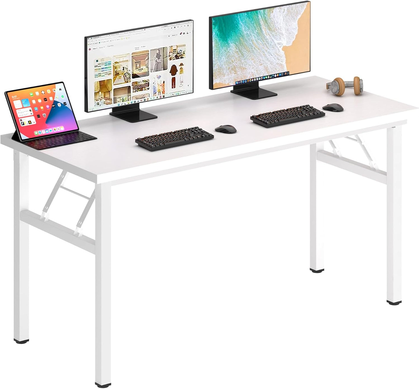 DlandHome Computer Desk 62 inches for Home Office Workstation