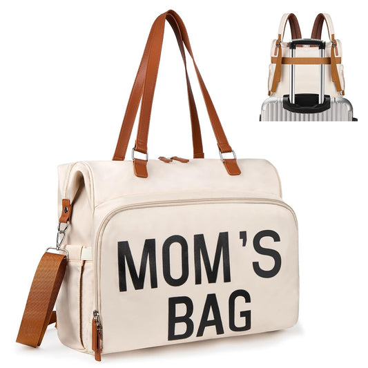 Pripher 4 in 1 Diaper Bag Backpack with 14 Pockets for Moms