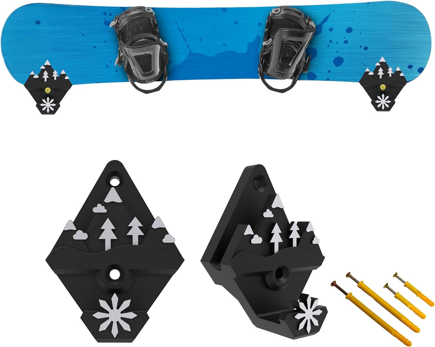Ski & Snowboard Wall Mounts - Organize with Ease!