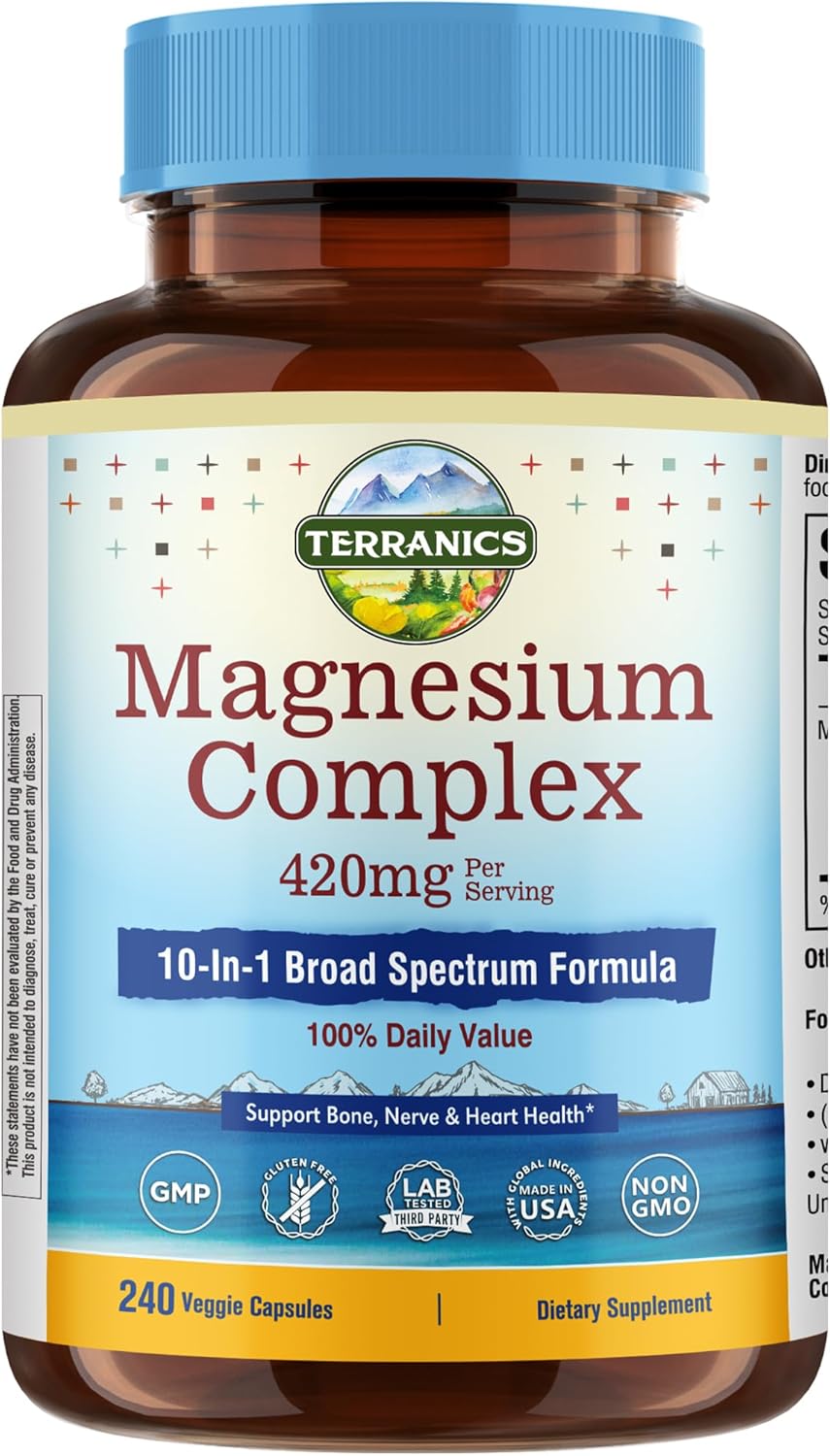 Terranics Magnesium Complex Supplement for Optimal Health