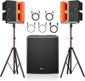 18-Inch 4000W P.M.P.O Stereo PA Speaker System for Events