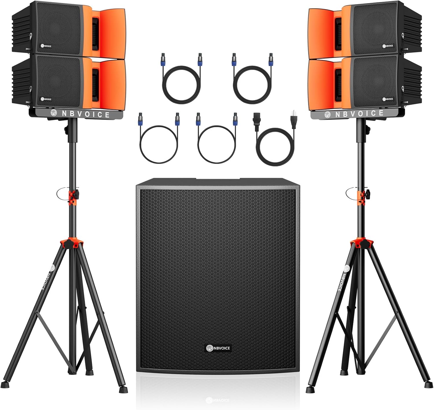 18-Inch 4000W P.M.P.O Stereo PA Speaker System for Events