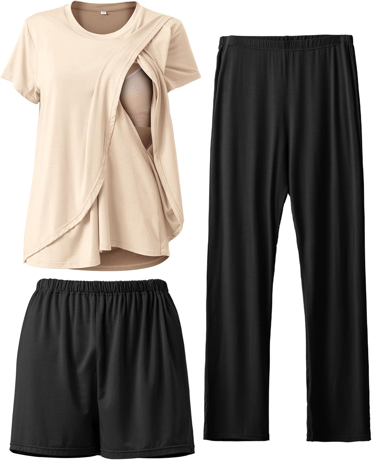 Postpartum Nursing Pajamas Set for Comfortable Breastfeeding