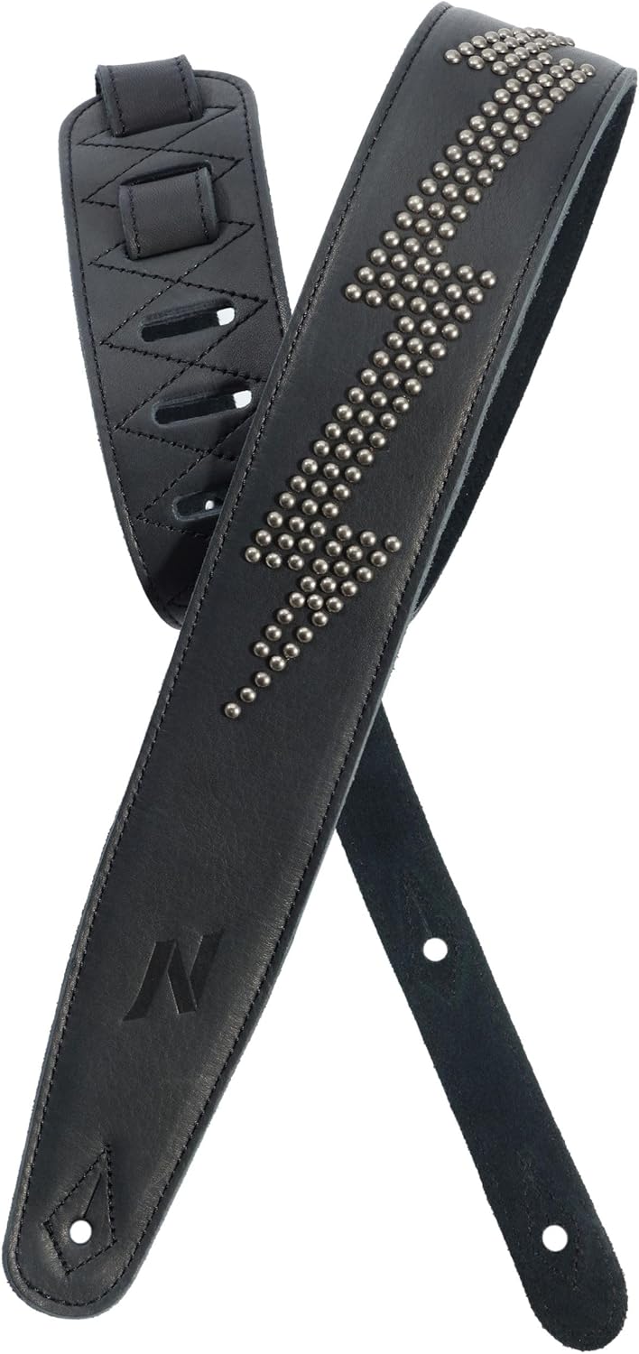 Nefelibata Full Grain Leather Guitar Strap with Foam Padding