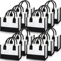Cunno Mini Burlap Tote Bags 12 pcs - Small Reusable Gift Bags