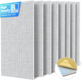 Large Acoustic Panels Sound Absorbing 8 Pack - High Density Noise