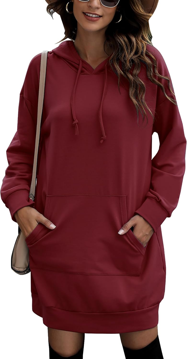 Quenteen Women Hoodies Dress for Casual Comfort and Style