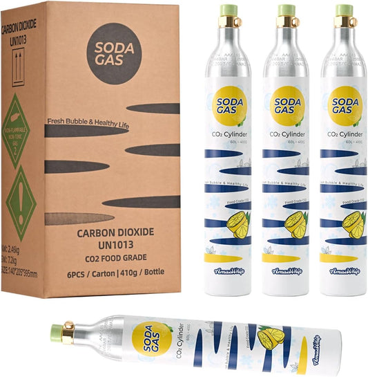 10 Fully Charged CO2 Cylinders for SodaMaker