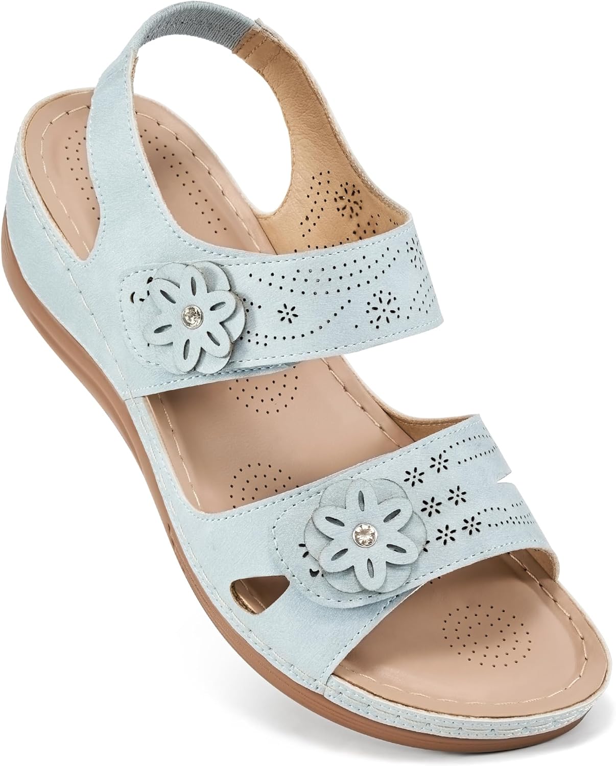 FUDYNMALC Sandals for Women: Comfortable Orthopedic Wedge Shoes