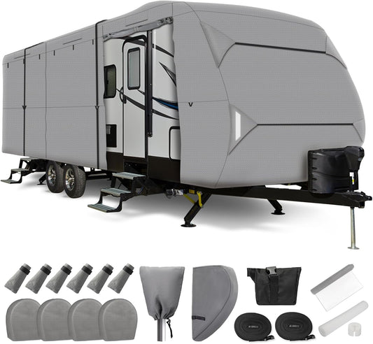 Leader Accessories Travel Trailer RV Cover for 27ft-30ft RVs