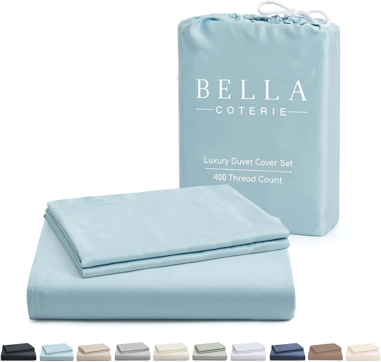 Luxury Bamboo Viscose California King Duvet Cover Set - Soft