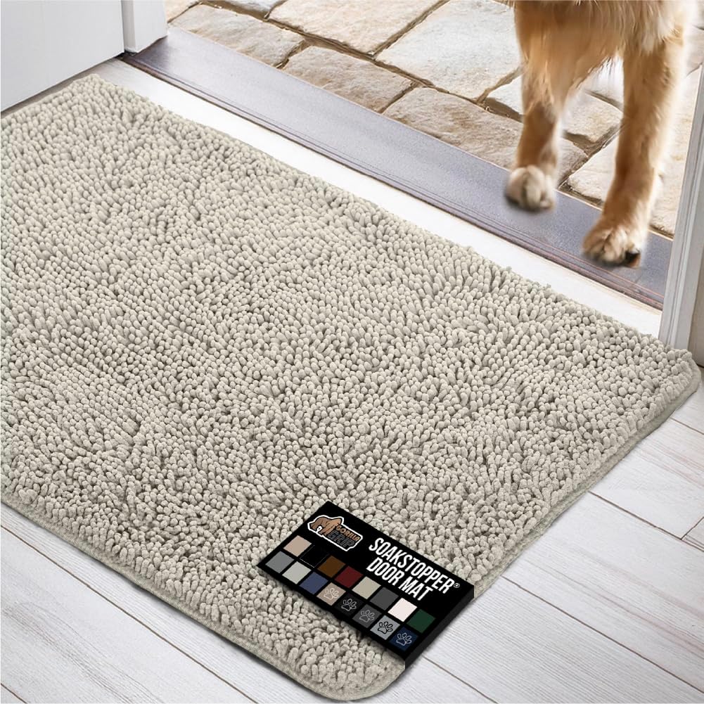 GORILLA GRIP Dog Doormat for Muddy Paws, 48x30 Rug
