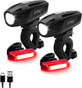 BV Bike Lights Super Bright Headlight and Taillight Set - Night Safety