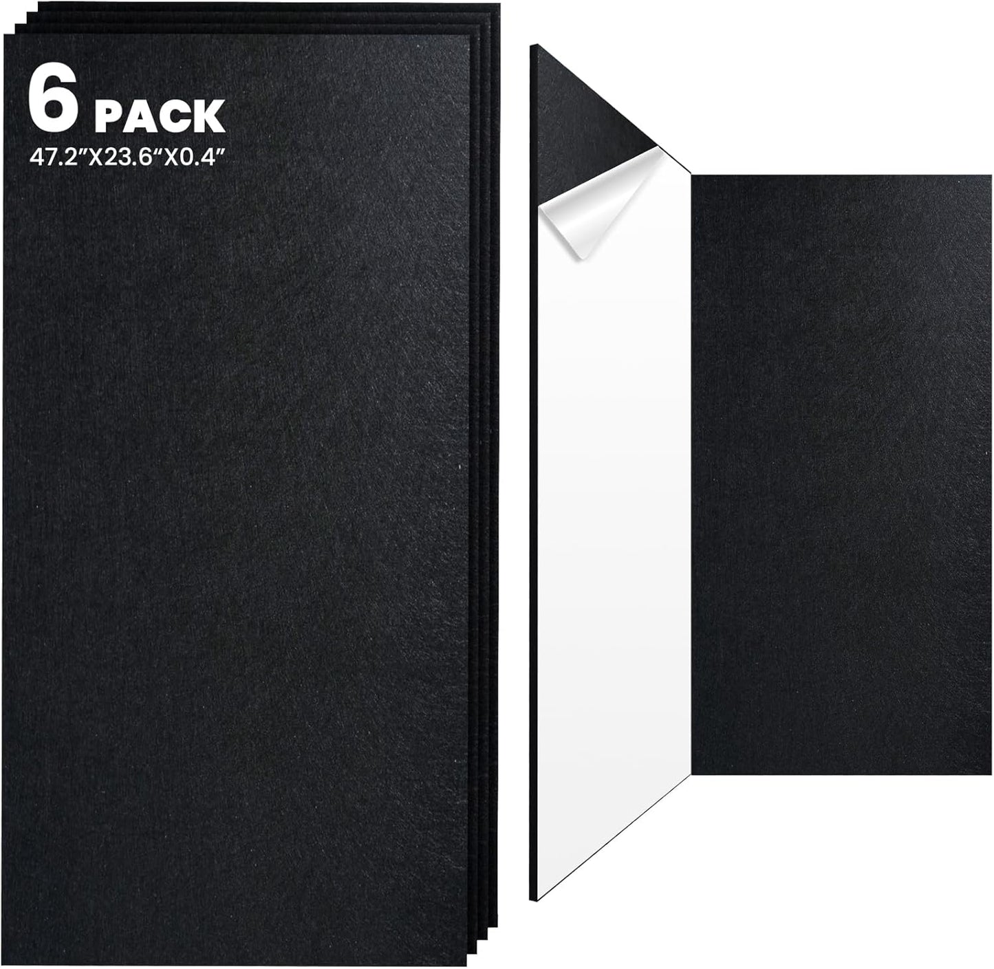 6 Pack Acoustic Panels for Soundproofing Home Studio and Office
