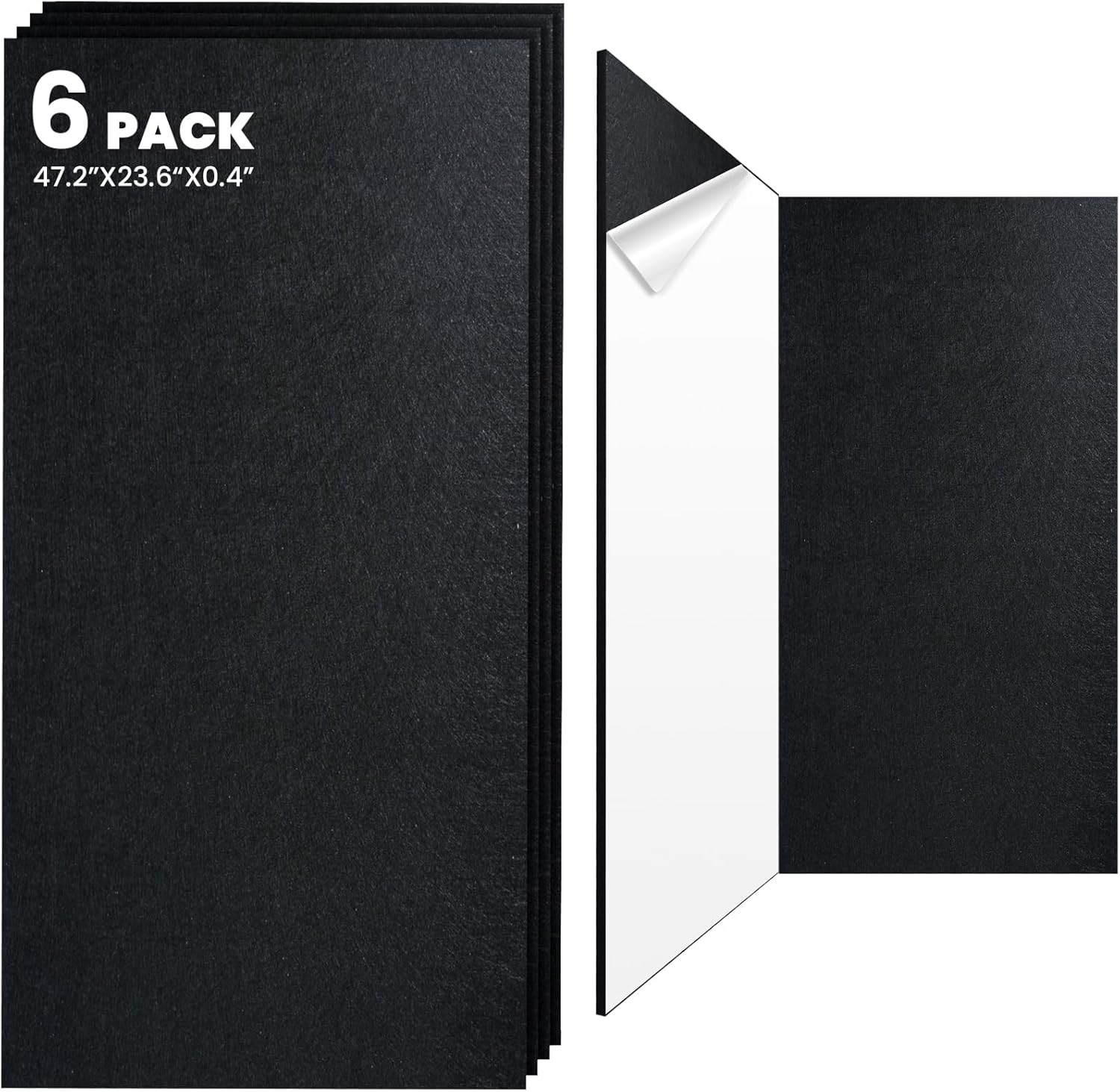 6 Pack Acoustic Panels for Soundproofing Home Studio and Office