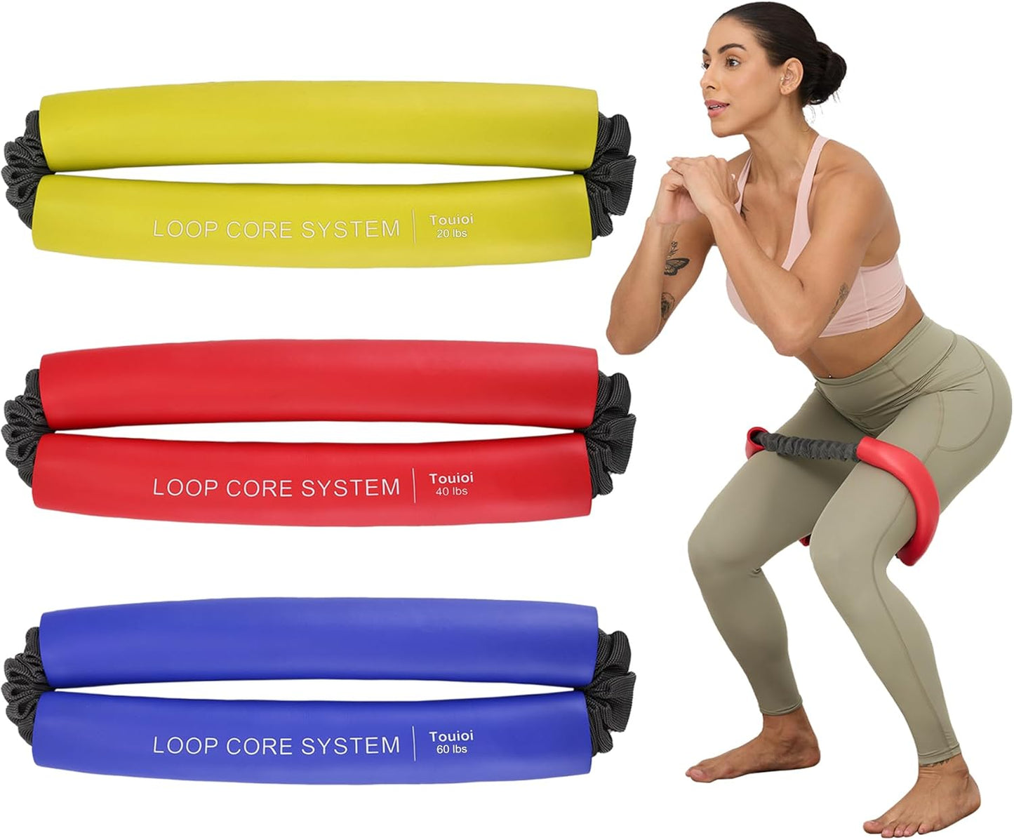 Hip & Core System Resistance Loop Bands for Glute Workouts