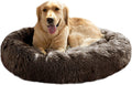 MFOX Calming Dog Bed for Medium and Large Dogs - Plush Donut Bed