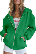 PRETTYGARDEN Women's Zip Up Y2K Hoodie Jacket - Cozy Fleece