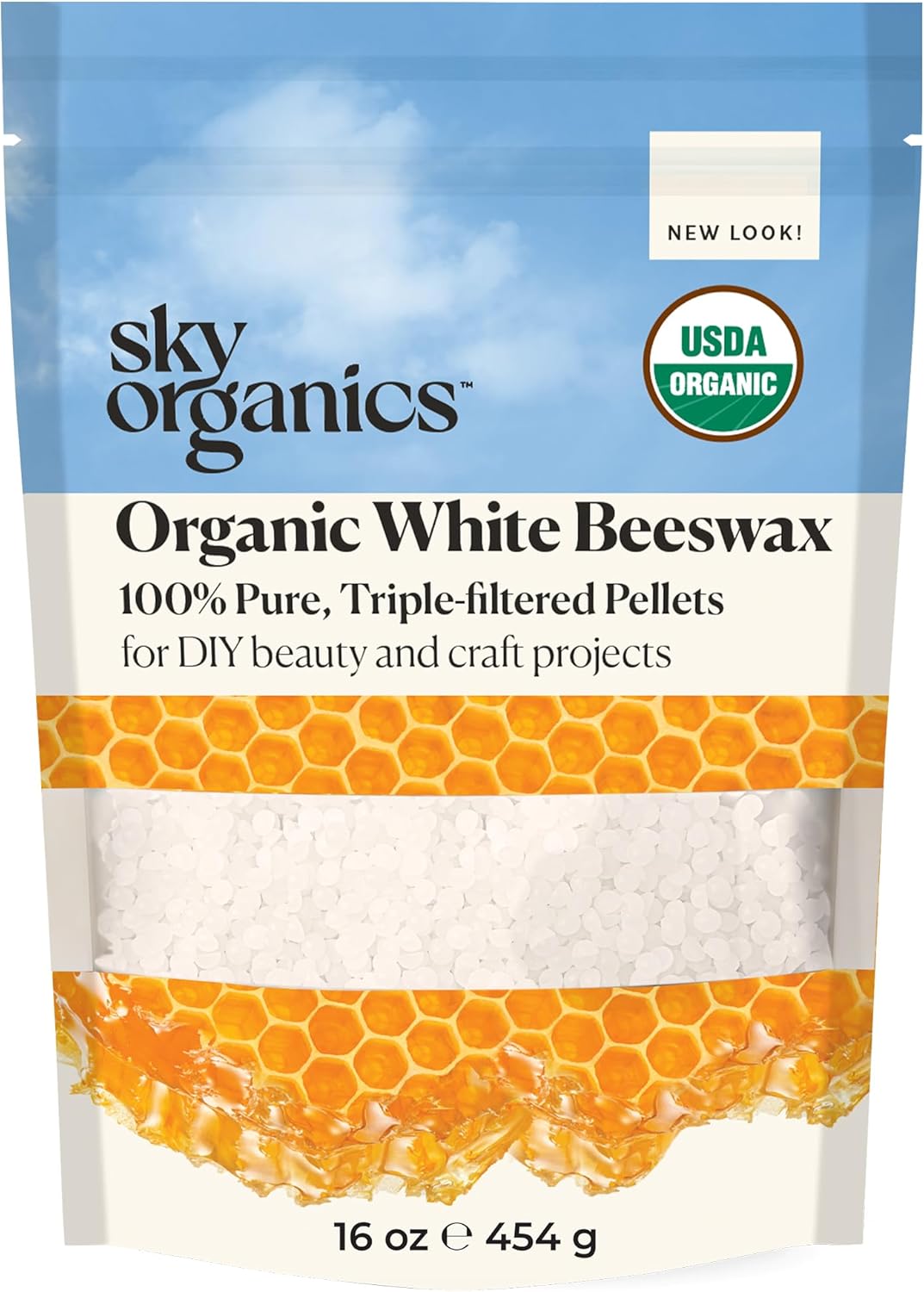 Sky Organics White Beeswax - DIY Beauty & Crafts