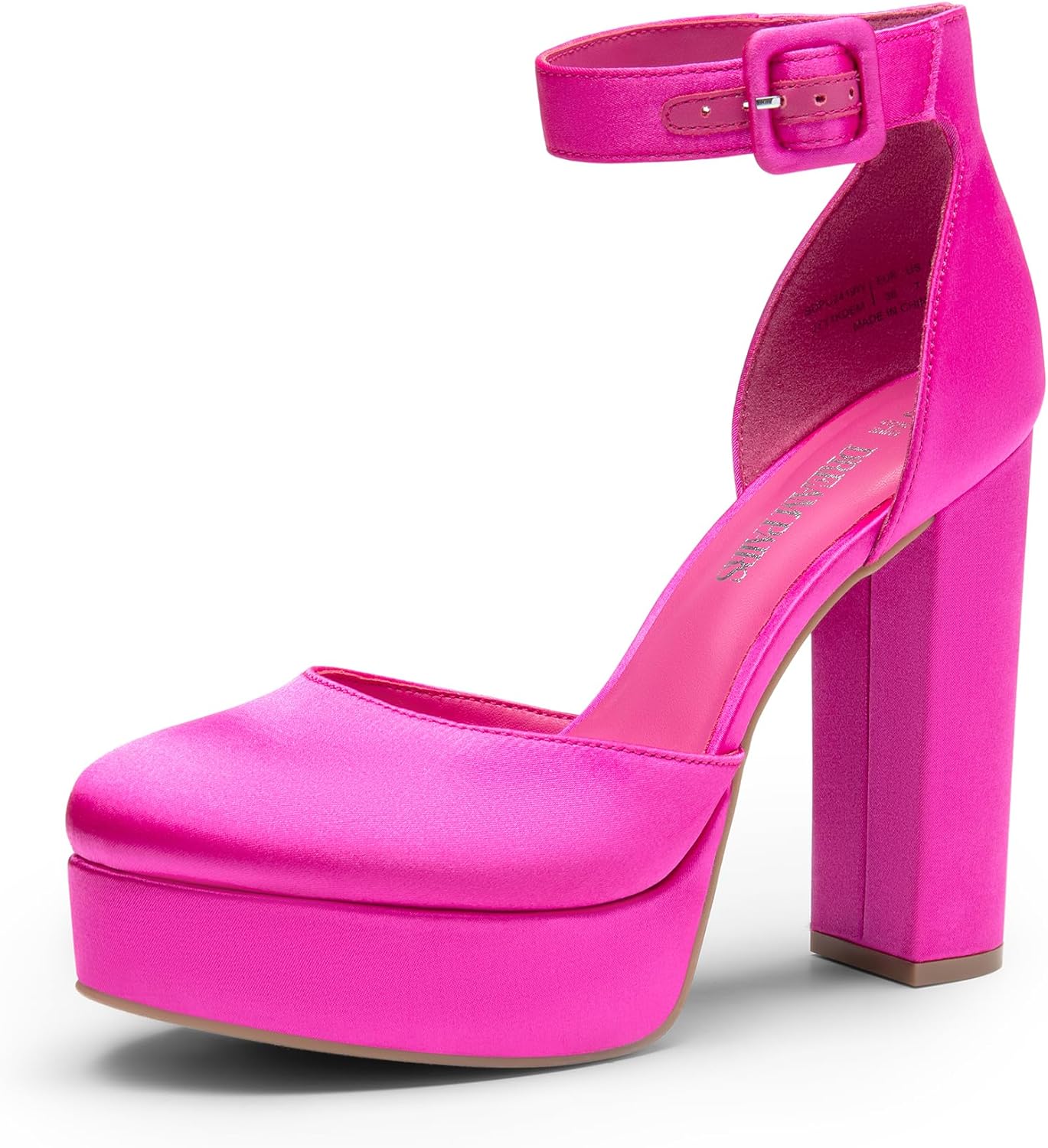 DREAM PAIRS Women's Platform High Chunky Heels for Comfort