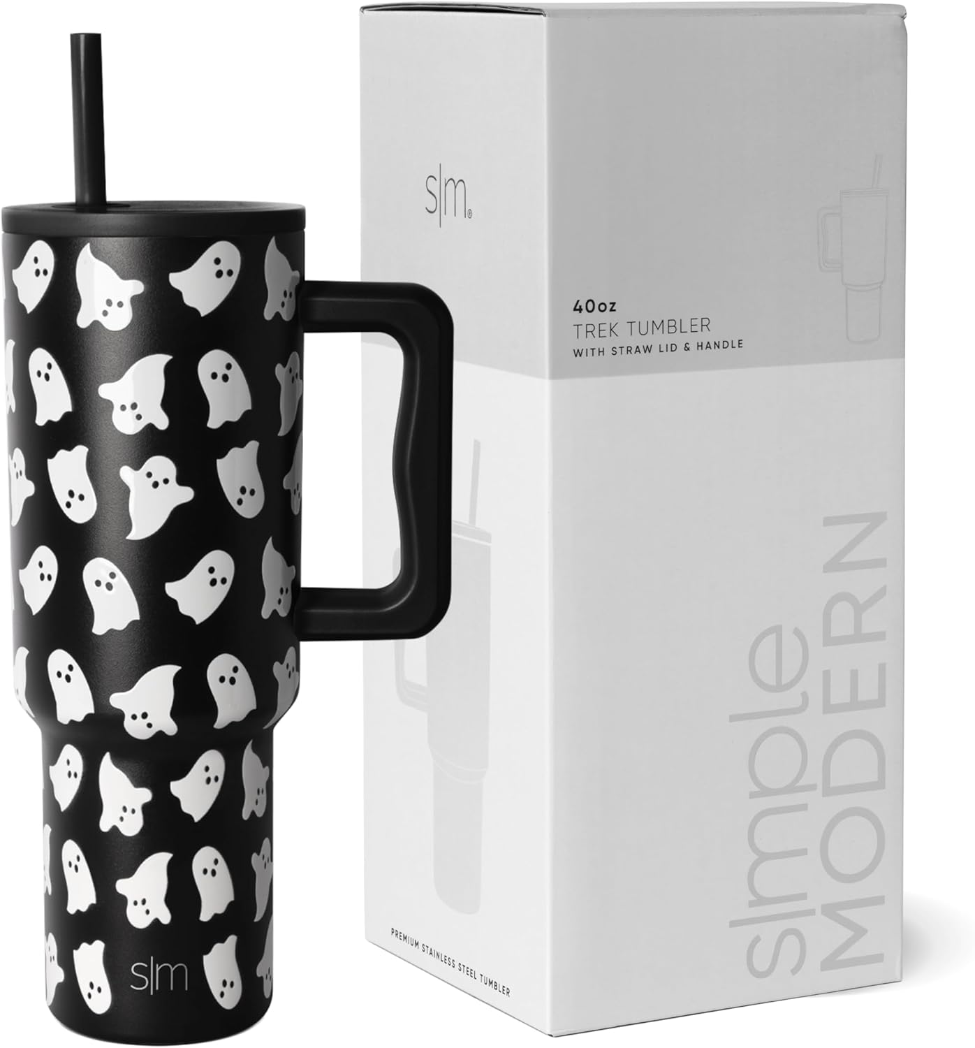 Simple Modern Halloween 40 oz Tumbler with Handle and Straw Lid
