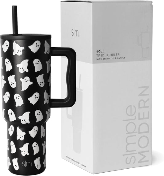 Simple Modern Halloween 40 oz Tumbler with Handle and Straw Lid