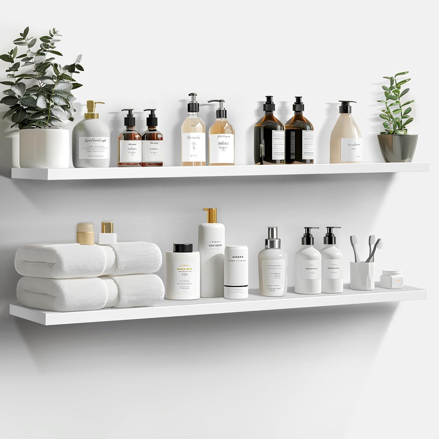 47 Inch Floating Shelves for Modern Home Decor and Storage