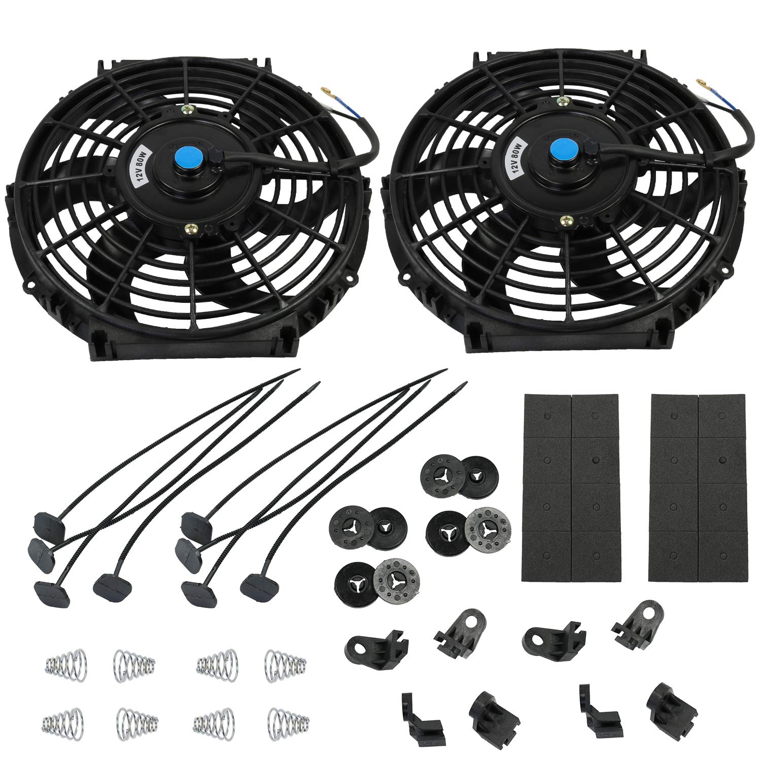 JDMSPEED 10 Inch Electric Radiator Cooling Fan Kit for Cars