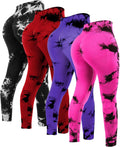 Tie Dye High Waisted Workout Leggings - Butt Lifting Compression Yoga