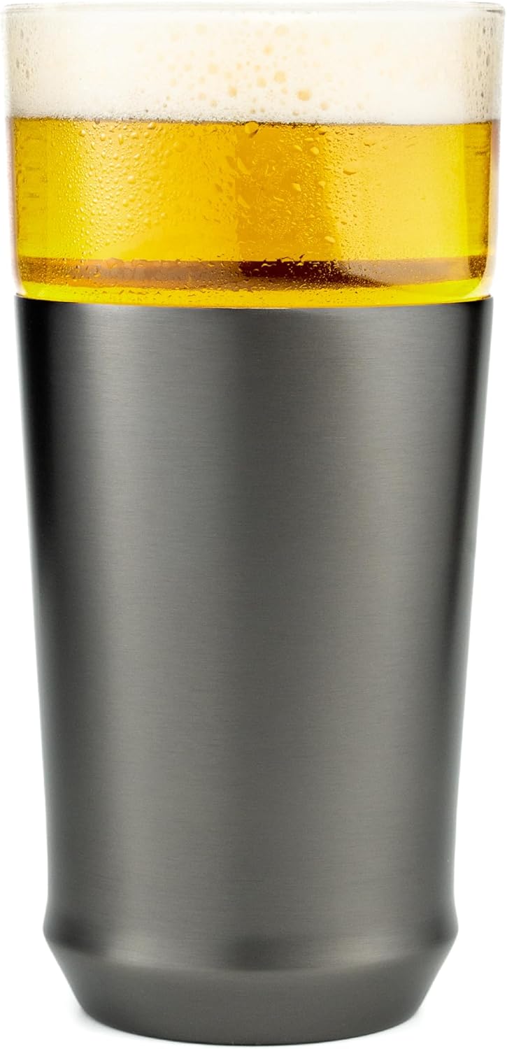 Elevated Craft Hybrid Vacuum Insulated Pint Glass for Beers