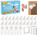 20 Pack Magnetic Cabinet Locks Baby Proofing - Invisible Strong