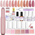 Builder Nail Gel Kit with Nail Drill - All-in-One Builder Gel Set