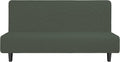 Easy-Going Stretch Futon Slipcover Large Olive Green - Soft Jacquard