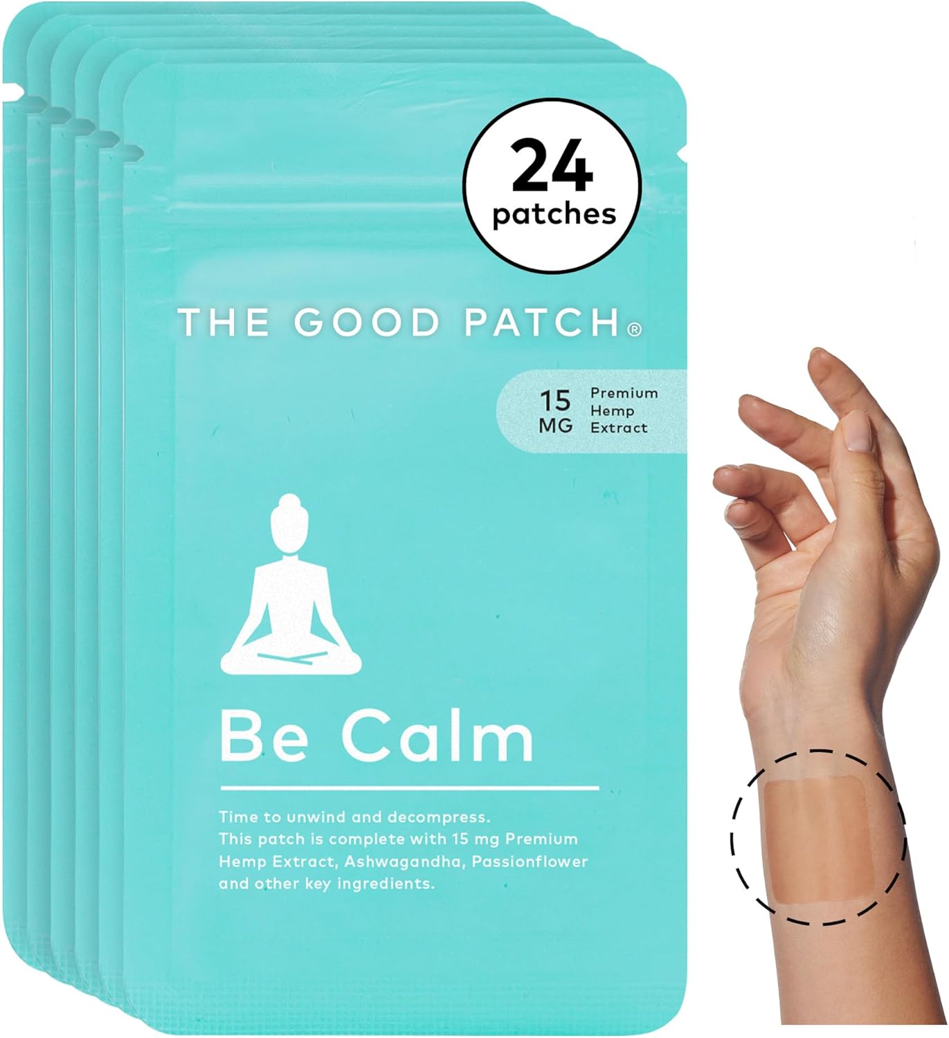 Be Calm Patch with Hemp Extract for Unwinding and Relaxation
