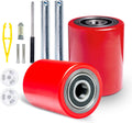 Pallet Jack Truck Load Wheels Full Set 3ft x 3.75ft Poly on Steel