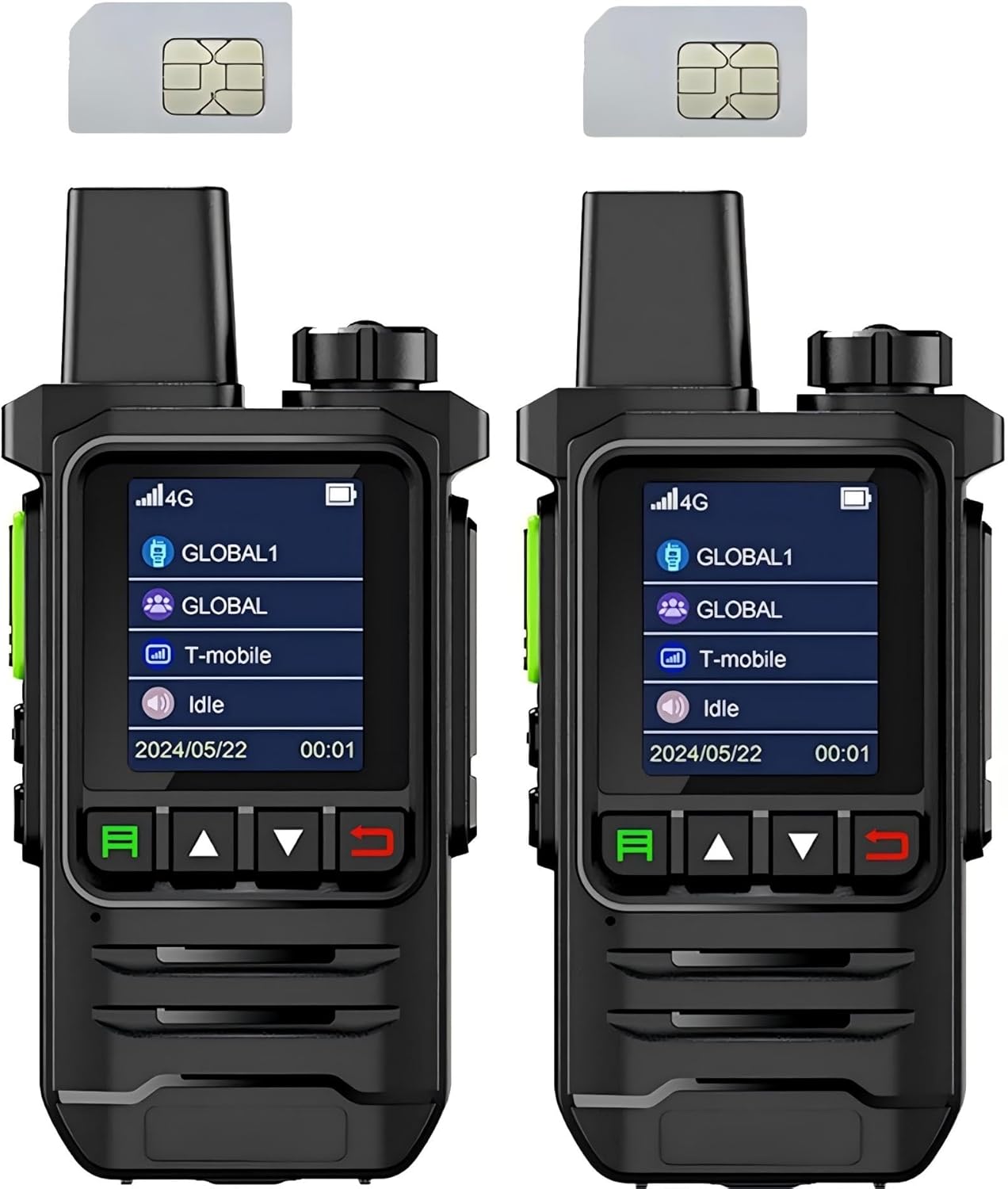 Global Walkie Talkies with SIM Cards by GPDD - Unlimited Range