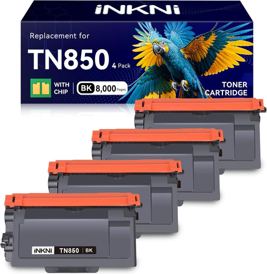 InkNI TN850 Toner Cartridge Replacement for Brother Printers