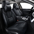Auto Car Seat Covers Front Pair Universal Fit - Breathable Leather