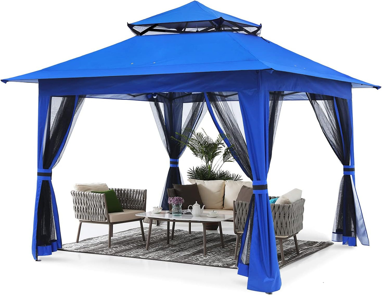 ABCCANOPY 13x13 Pop Up Gazebo with Mosquito Netting for Outdoors