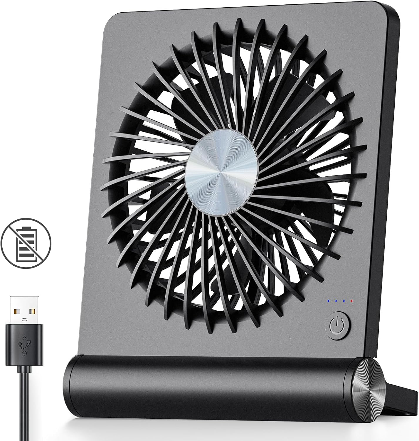 Koonie USB Desk Fan: Strong & Quiet Cooling Power