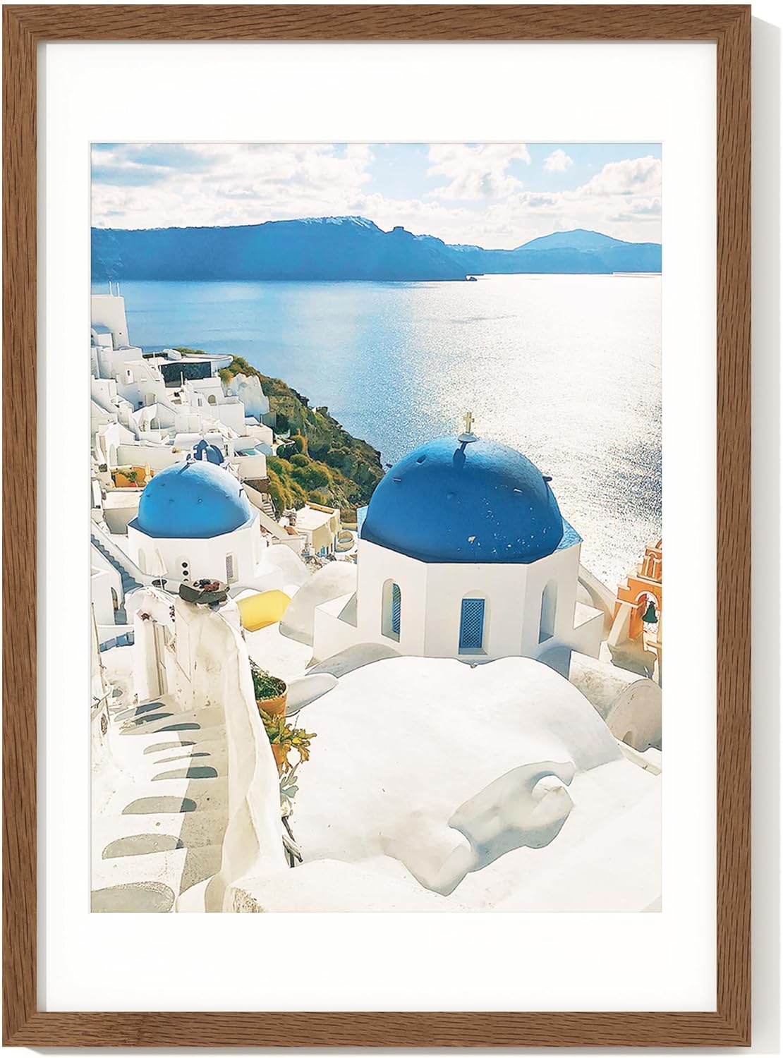 Axeman 14x20 Picture Frame - Solid Oak Wood Frame for Home Decor