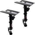 Tlingt Desktop Speaker Stands - Tilted Angle, Metal Tray, Set of 2