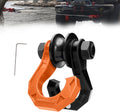 3/4 in D Ring Shackle with Snatch Block Pulley - BlackOrange heavy