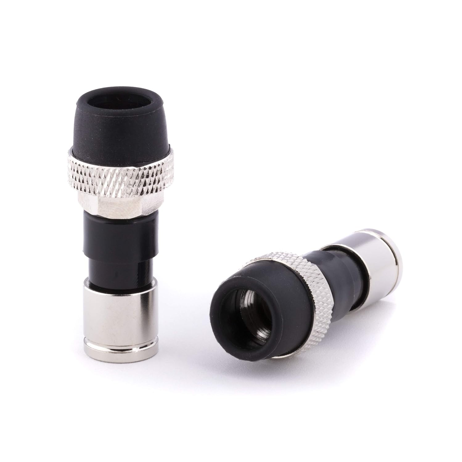 Coaxial Cable Compression Fitting Connector for RG59 - 50 Pack