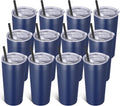 VEGOND 20oz Tumbler 12 Pack Navy Blue - Insulated Travel Cups