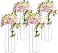 Acrylic 28 in Tall Clear Vase Centerpieces - Elegant Wedding Display