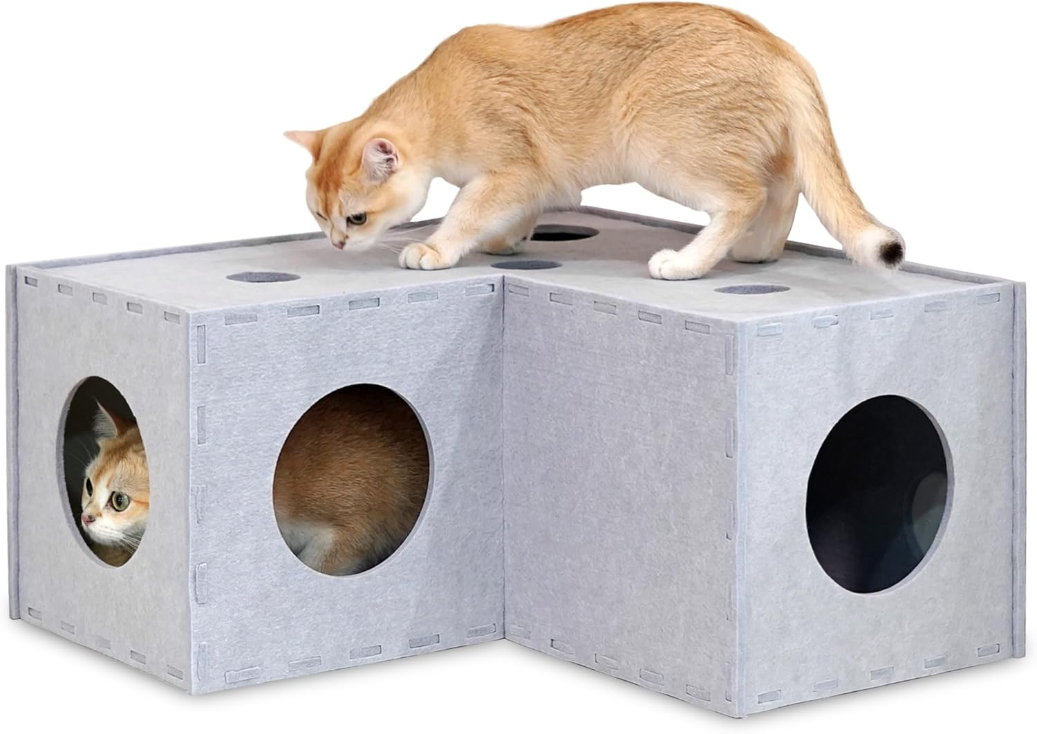 PETKARAY Cat Tunnel - Original Hideaway Cave for Indoor Cats