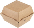 Mini Burger Boxes 2.5 x 2.5 x 2 in Kraft Slider Boxes - Durable