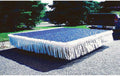 Royal Blue and White Vinyl Decoration Kit for Parade Float Trailers