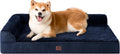 Memory Foam Dog Bed for Large Dogs - Orthopedic L-Shaped Support